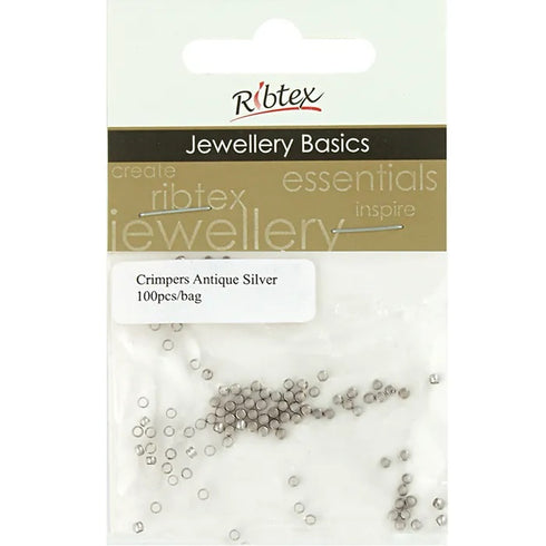 2mm Round Metal Alloy Crimpers (available in 8 colours)