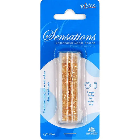 2mm Silver Lined Gold Toho Seed Beads