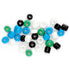 3.6mm Blue, White, Green & Black Colours Glass Seed Beads