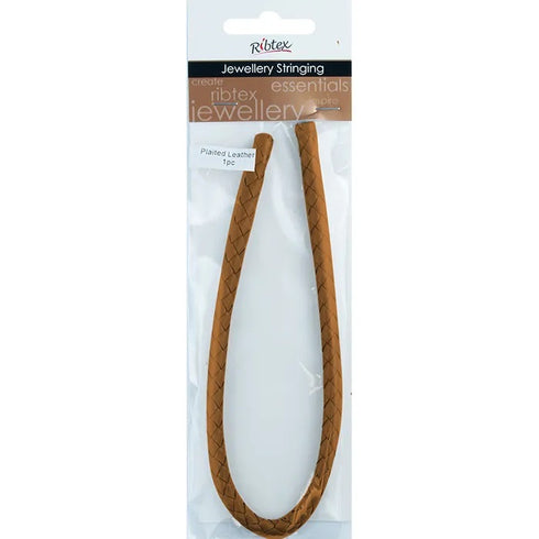 30cm Plaited Leather Cord (available in 4 colours)