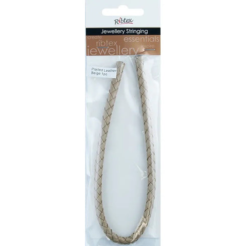 30cm Plaited Leather Cord (available in 4 colours)