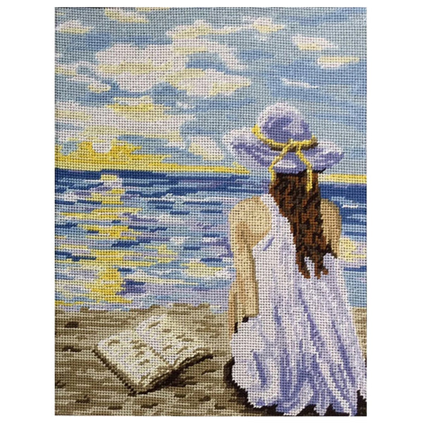 30cm x 40cm Girl At Beach Design Tapestry