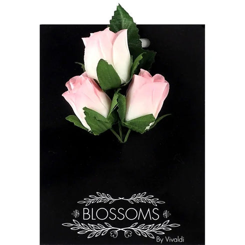 30mm Closed Rose Head Flower (available in 2 colours)