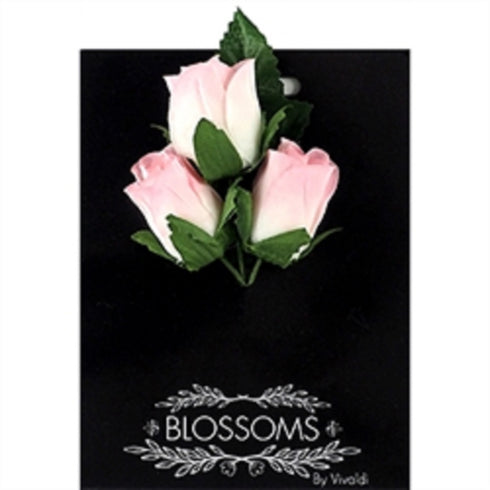 30mm Closed Rose Head Flower (available in 2 colours)