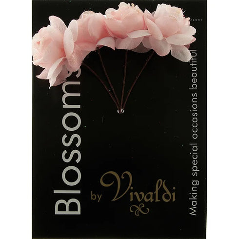 30mm Fabric Rose Flowers (available in 2 colours)