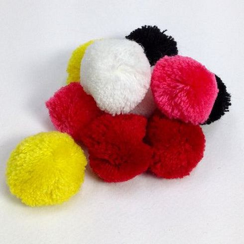 30mm Fibre Pom Poms
