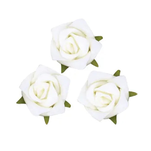 30mm Foam Rose Head Flowers (available in 6 colours)