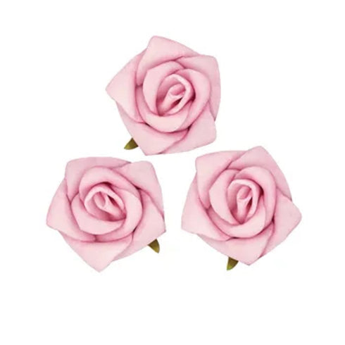 30mm Foam Rose Head Flowers (available in 6 colours)