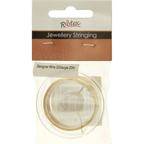 32 Gauge Metal Alloy Designer Beading Wire (available in 4 colours)