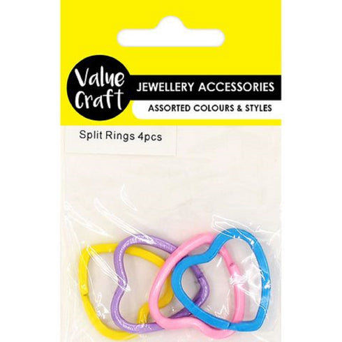 32mm Heart Shape Split Rings