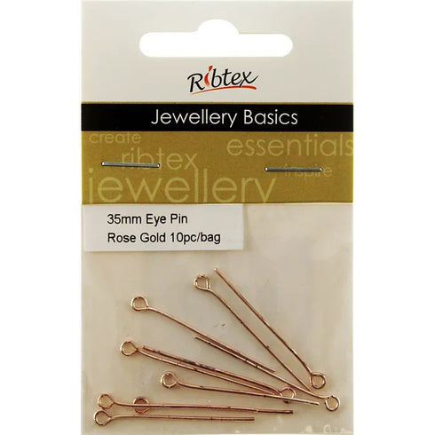 35mm Metal Alloy Eye Pins (available in 7 colours)