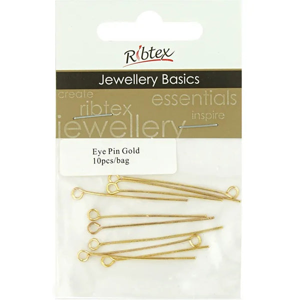 35mm Metal Alloy Eye Pins (available in 7 colours)