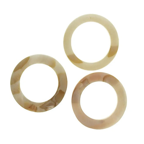 35mm Ring Shape Shell Beads
