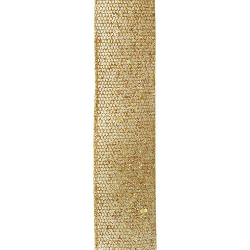 38mm Firm Mesh Glitter Ribbon (available in 2 colours)