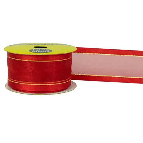 38mm Sheer Edge Satin Ribbon (available in 2 colours)