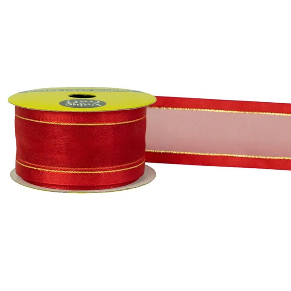38mm Sheer Edge Satin Ribbon (available in 2 colours)