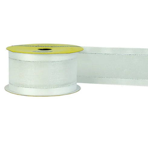 38mm Sheer Edge Satin Ribbon (available in 2 colours)