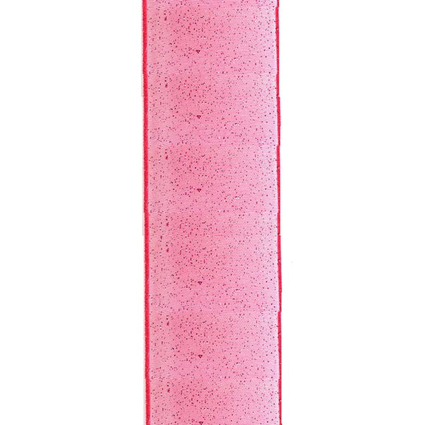 38mm Wire Edge Organza Ribbon with Glitter