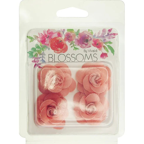 3cm Fabric Rose Flowers (available in 3 colours)