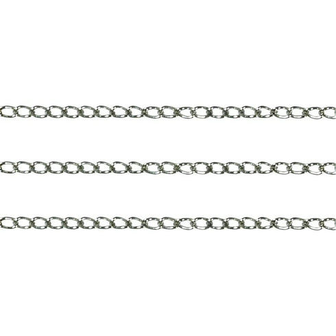 3mm x 2mm Metal Alloy Oval Link Chain (available in 5 colours)