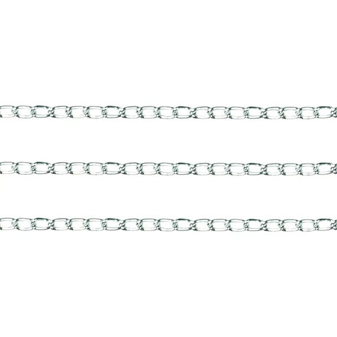 3mm x 2mm Metal Alloy Oval Link Chain (available in 5 colours)