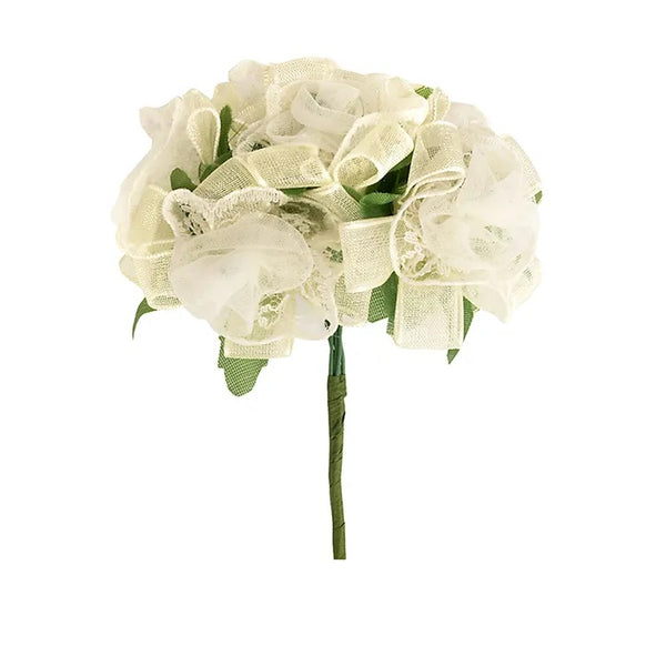 40mm Organza and Lace Flowers (available in 2 colours)