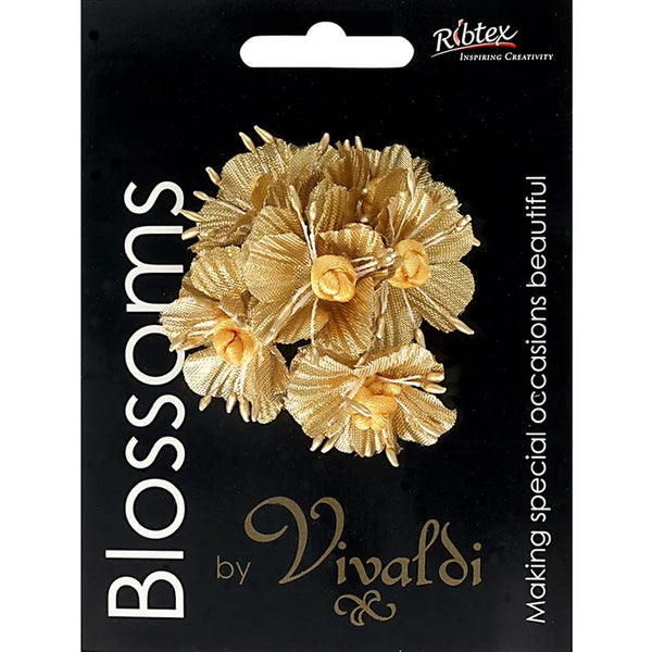 40mm Polyester Flower with China Knot (available in 5 colours)