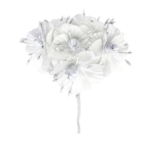 40mm Polyester Flower with China Knot (available in 5 colours)