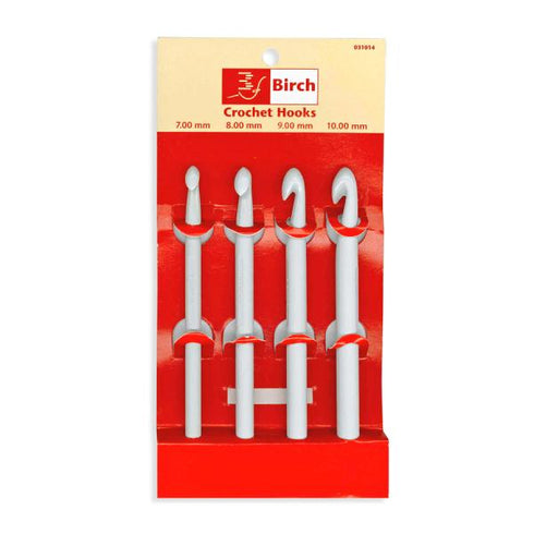 4 Assorted Sizes Plastic Crochet Hooks