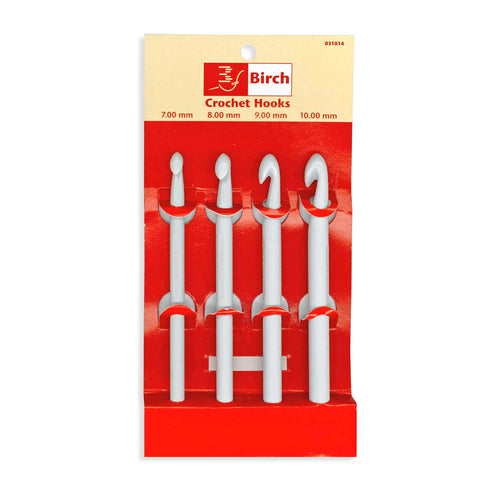 4 Assorted Sizes Plastic Crochet Hooks