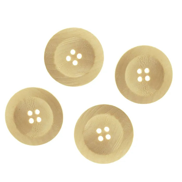 4cm Wooden Round Buttons
