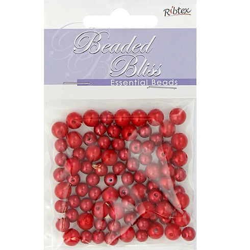 4mm - 6mm Plastic Pearl Beads