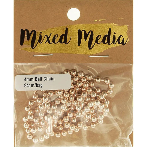 4mm Metal Alloy Ball Chain with Clasp