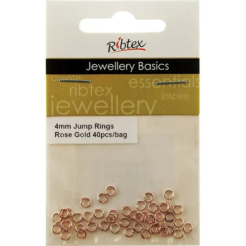 4mm Metal Alloy Jump Rings (available in 8 colours)