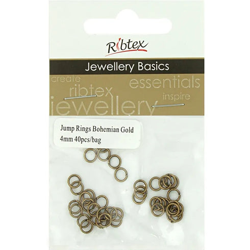 4mm Metal Alloy Jump Rings (available in 8 colours)