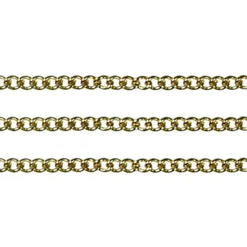 4mm x 2mm Metal Alloy Twisted Oval Link Chain (available in 5 colours)