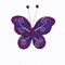 50mm Mini Lavender Craft Butterfly