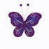 50mm Mini Lavender Craft Butterfly