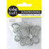 50mm Mini White Craft Butterfly