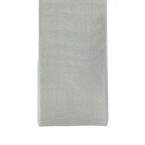 50mm Silver Organza Cut Edge Ribbon