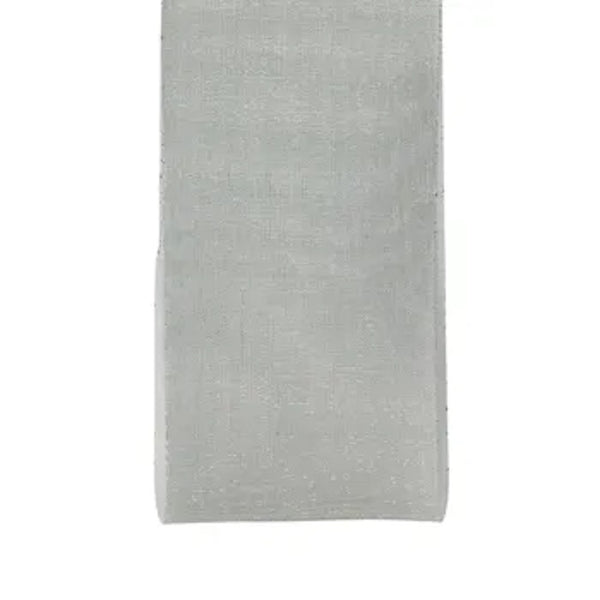 50mm Silver Organza Cut Edge Ribbon