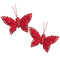 5cm Feather Glitter Butterfly (available in 6 colours)