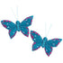 5cm Feather Glitter Butterfly (available in 6 colours)