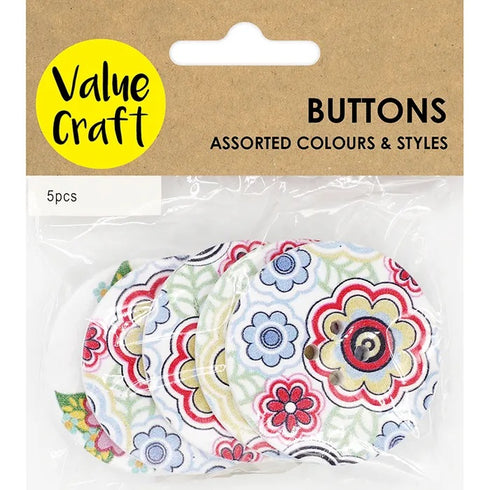 5cm Floral Buttons