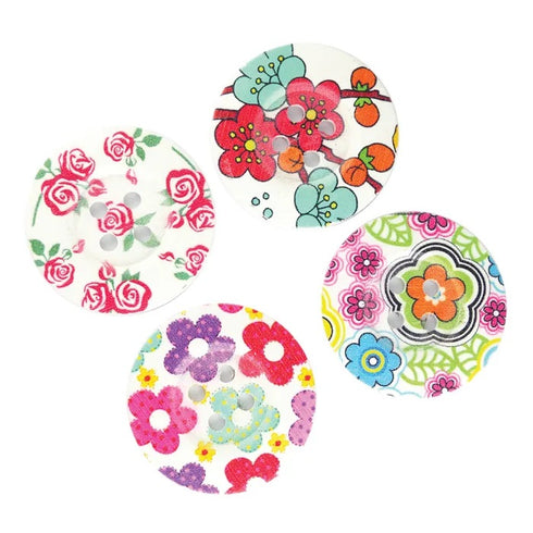 5cm Floral Buttons