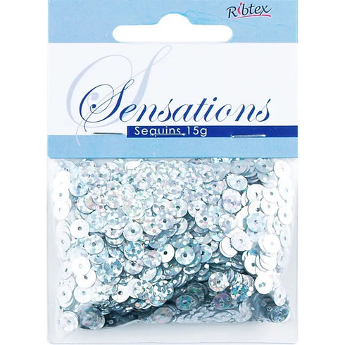 5mm Laser Silver Flat Sequins