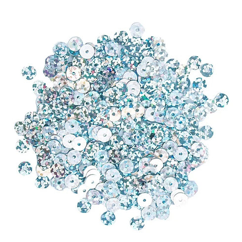 5mm Laser Silver Flat Sequins