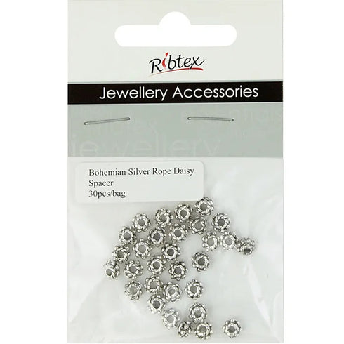 5mm Metal Alloy Rope Daisy Spacers