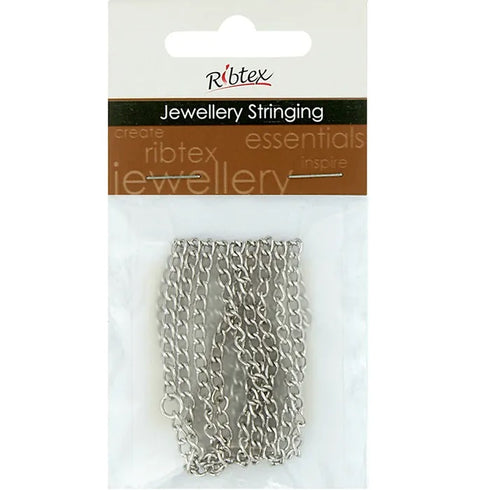 5mm x 3mm Metal Alloy Twisted Oval Link Chain (available in 5 colours)