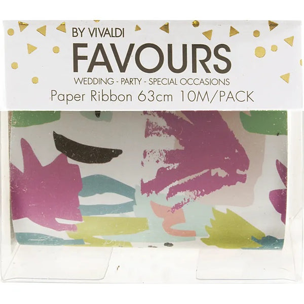 63mm x 10m Paper Ribbon (available in 4 designs)